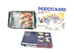 MECCANO - X3 VINTAGE MECCANO CONSTRUCTOR SETS