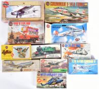 COLLECTION OF ASSORTED AIRFIX PLASTIC MODEL KITS