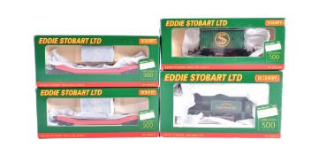 FOUR EDDIE STOBART HORNBY OO GAUGE MODEL RAILWAY LOCOMOTIVES