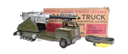 MARX TOYS MOBILE LONG RANGE ATOMIC CANNON TRUCK
