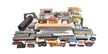 MODEL RAILWAY - COLLECTION OF LOCOS KITS, WAGONS & TRACKSIDE BUILDINGS