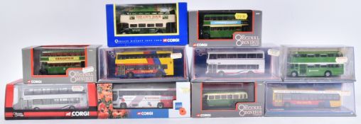 DIECAST - COLLECTION OF CORGI DIECAST MODEL BUSES