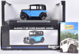 ORIGINAL RICKO DIECAST MODEL OF AUSTIN 7 DE LUXE SALOON (1932) 1/18 SCALE