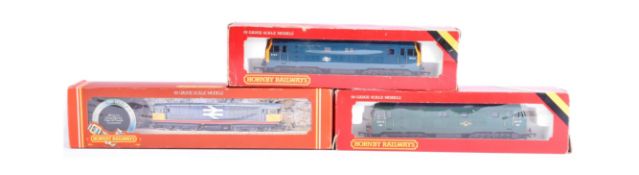 THREE VINTAGE HORNBY OO GAUGE MODEL RAILWAY TRAINSET LOCOMOTIVE