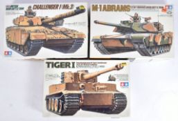 THREE VINTAGE TAMIYA MODEL KITS OF MILITARY INTEREST 1/35 SCALE