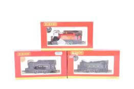 THREE HORNBY OO GAUGE MODEL RAILWAY TRAINSET LOCOMOTIVE