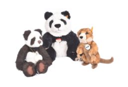 TEDDY BEARS - X2 GERMAN STEIFF BEARS & X1 CHARLIE BEAR