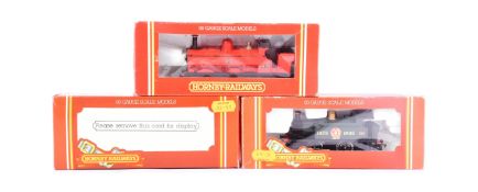 THREE VINTAGE HORNBY OO GAUGE MODEL RAILWAY TRAINSET LOCOMOTIVE