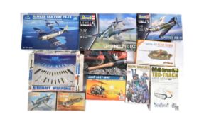 COLLECTION OF ASSORTED PLASTIC MODEL KITS OF WORLD WAR TWO WW2 INTEREST