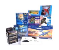 DIECAST - COLLECTION OF AVIATION THEMED DIECAST MODELS