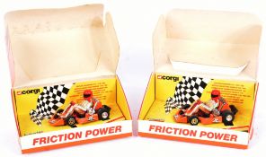 DIECAST - X2 VINTAGE CORGI MARTIN HINES ZIP KART DIECAST MODELS