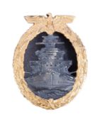 SECOND WORLD WAR GERMAN KRIEGSMARINE HIGH SEAS FLEET BADGE
