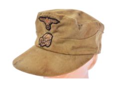 WWII SECOND WORLD WAR GERMAN WAFFEN SS FORAGE CAP