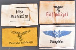 COLLECTION OF SECOND WORLD WAR GERMAN ARMBANDS