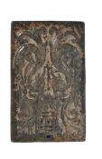 QING DYNASTY LATE 19TH CENTURY CHINESE GREEN JADE PLAQUE