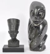 CONTEMPORARY PLASTER BUST STATUE OF NEFERTITI