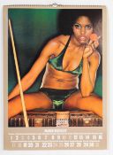 1973 VINTAGE RETRO EROTIC AUTO CALENDAR BY PIRELLI TYRES