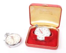 TWO VINTAGE TRACK STOP WATCHES BY TAURUS & SPRINT