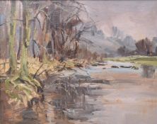 ANGUS RANDS - 20TH CENTURY ORIGINAL OIL ON BOARD PAINTING