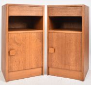 HERBERT GIBBS - PAIR OF MID CENTURY TEAK BEDSIDE CABINETS