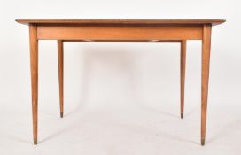 MID CENTURY DANISH INFLUENCED TEAK DINING TABLE