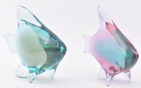 MILOSLAV JANKU X ZELENY BROD - TWO MID CENTURY GLASS FISH