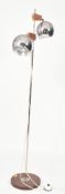 TERENCE CONRAN STYLE MID CENTURY CHROME & TEAK FLOOR LAMP