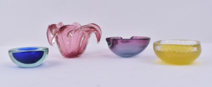 COLLECTION OF 20TH CENTURY CONTINENTAL STUDIO GLASS VASES