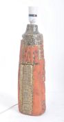 MID CENTURY BERNARD ROOKE STUDIO ART POTTERY LAMP BASE