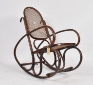 20TH CENTURY THONET STYLE BENTWOOD ROCKING CHAIR