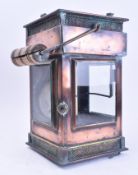 EARLY 20TH CENTURY COPPER LANTERN RAILWAY YARD LAMP