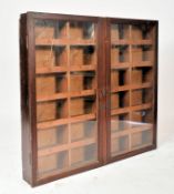 19TH CENTURY VICTORIAN OAK HANGING HABERDASHERY CABINET