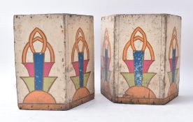 MID CENTURY FAIRGROUND / FUNFAIR PAINTED CAROUSEL TOP