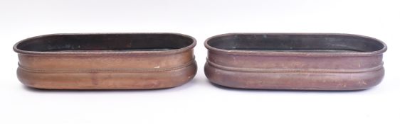 PAIR OF 19TH CENTURY ITALIAN COPPER PLANTERS
