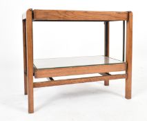 ART DECO OAK METAMORPHIC ARTICULATED TROLLEY / TABLE