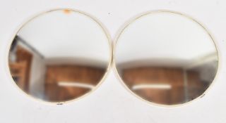 PAIR OF RETRO 20TH CENTURY CONVEX WALL MIRROR