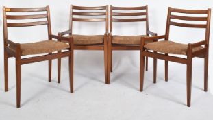 MATCHING SET OF FOUR MID CENTURY DINING CHAIRS