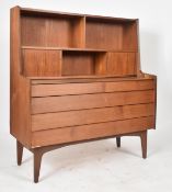 RETRO MID CENTURY DANISH TEAK SECRETARY DESK CABINET