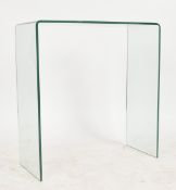 CONTEMPORARY DESIGNER TEMPERED GLASS CONSOLE TABLE
