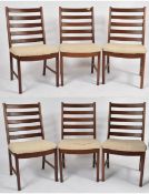 WHITE & NEWTON - HARRIS TWEED - SET OF SIX DINING CHAIRS