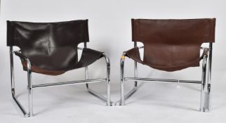 RODNEY KINSMAN X OMK - T1 - PAIR OF 1960S LEATHER ARMCHAIRS