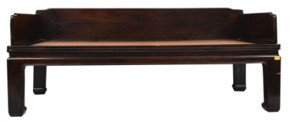 LARGE 20TH CENTURY CHINESE HARDWOOD DAYBED