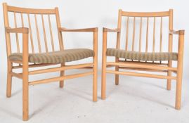 TARM STOLE OG MOBELFABRIK - PAIR OF BEECH FRAMED CHAIRS