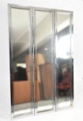BRITISH MODERN DESIGN MIRRORED & CHROME DISCRETION SCREEN