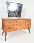 ALFRED COX - MID CENTURY WALNUT DRESSING TABLE CHEST