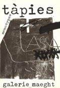 ANTONI TAPIES - MONOTYPES - GALERIE MAEGHT EXHIBITION POSTER