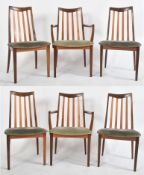 G PLAN - SET OF SIX RETRO MID CENTURY TEAK DINING CHAIRS