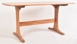 LUCIAN ERCOLANI - ERCOL - GOLDEN ELM PEDESTAL DINING TABLE
