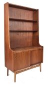 JOHANNES SORTH - RETRO DANISH TEAK UPRIGHT BUREAU BOOKCASE