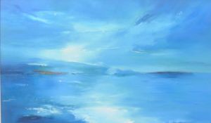 LAURIE MOSES - ' DAWN ' - ORIGINAL OIL ON BOARD PAINTING